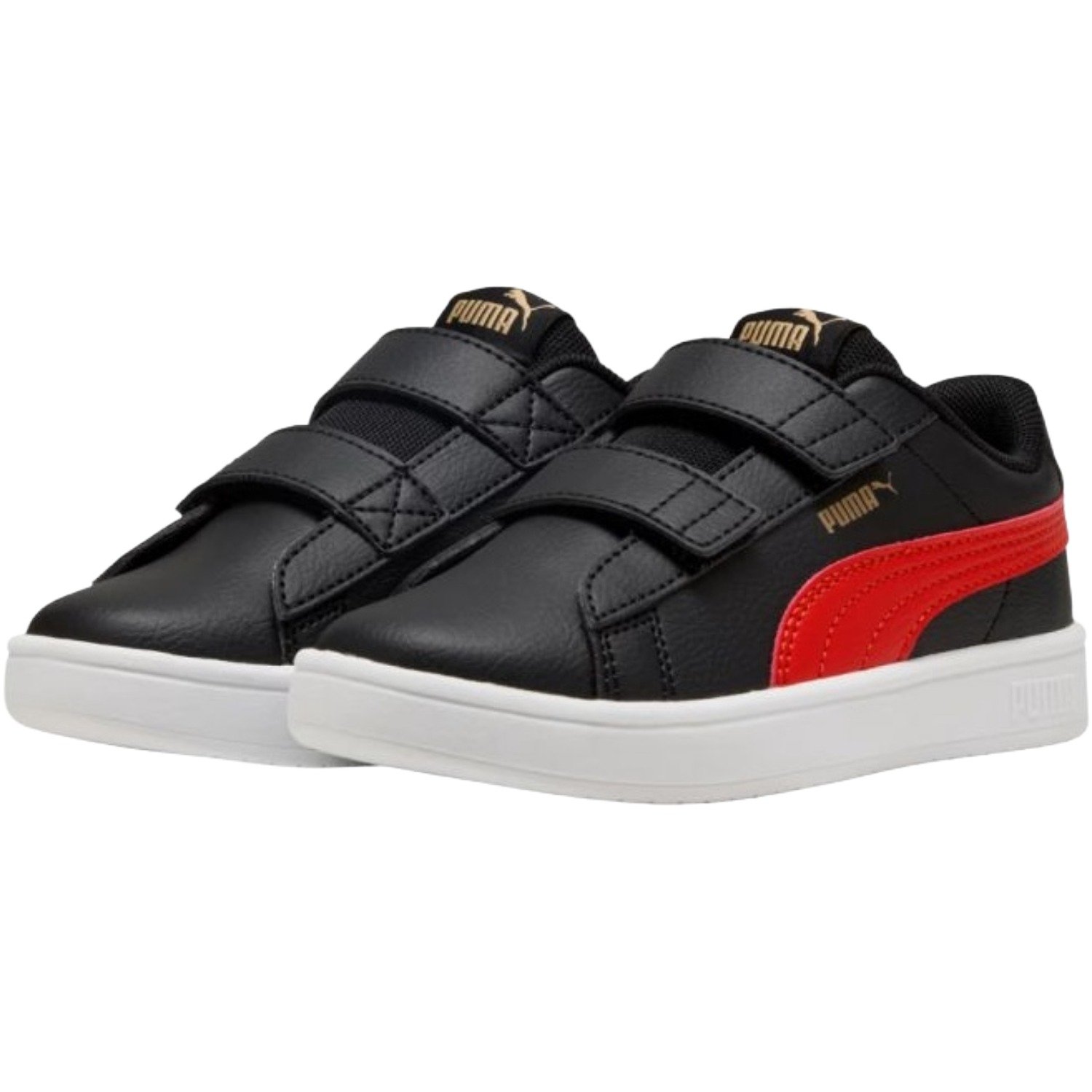 Tênis Puma Rickie Classic Infantil Preto/Vermelho 5