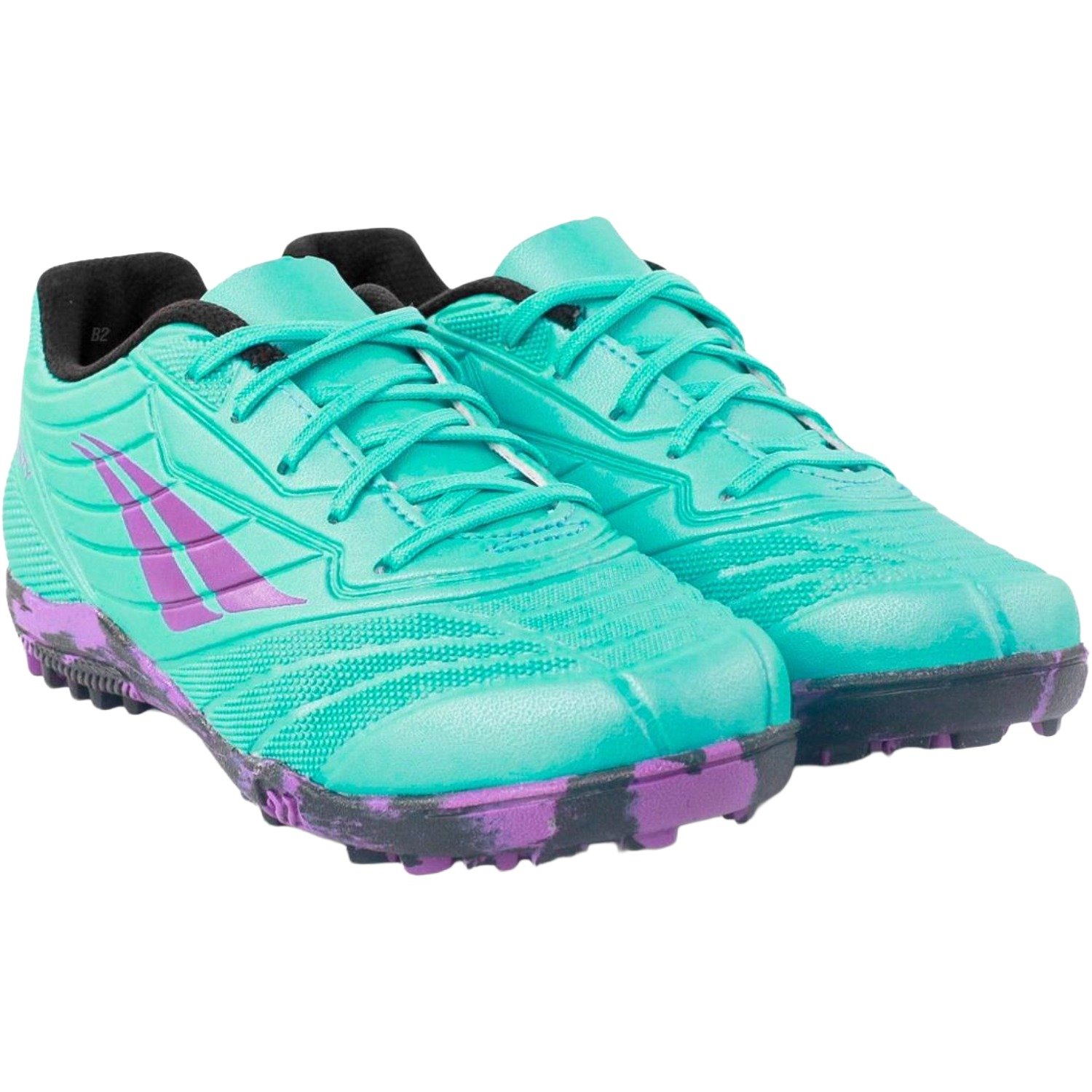 Chuteira Society Penalty Matis XXI Infantil Verde/Roxo 3