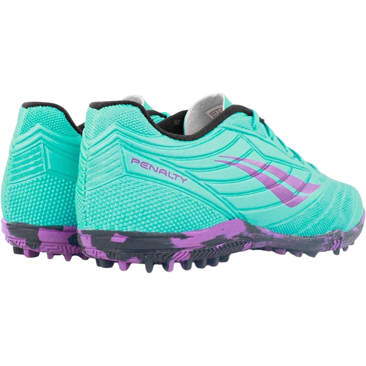 Chuteira Society Penalty Matis XXI Infantil Verde/Roxo 4