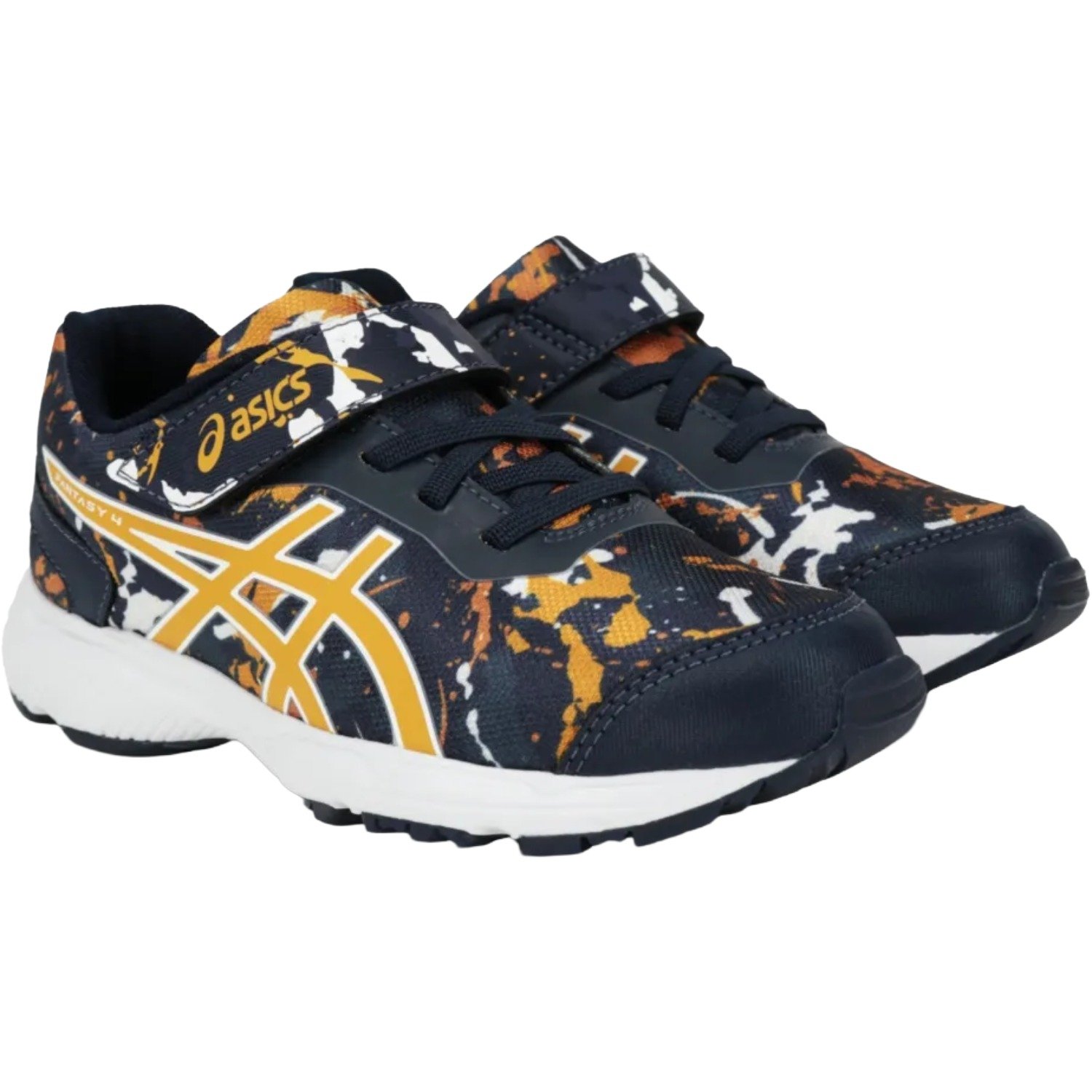 Tênis Asics Fantasy 4 Infantil Azul/Laranja 3