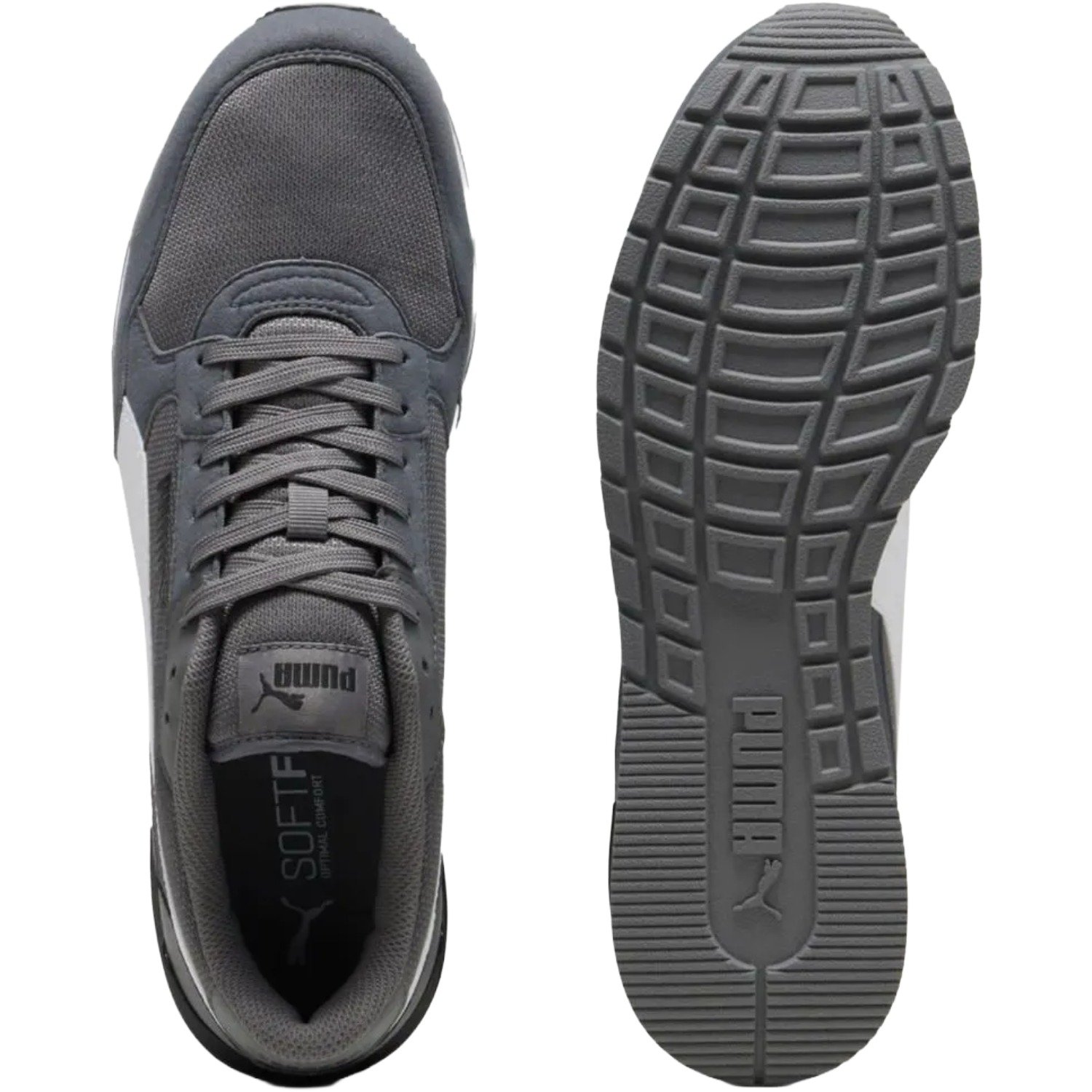 Tênis Puma ST Runner V4 Mesh Masculino Cinza/Branco 4