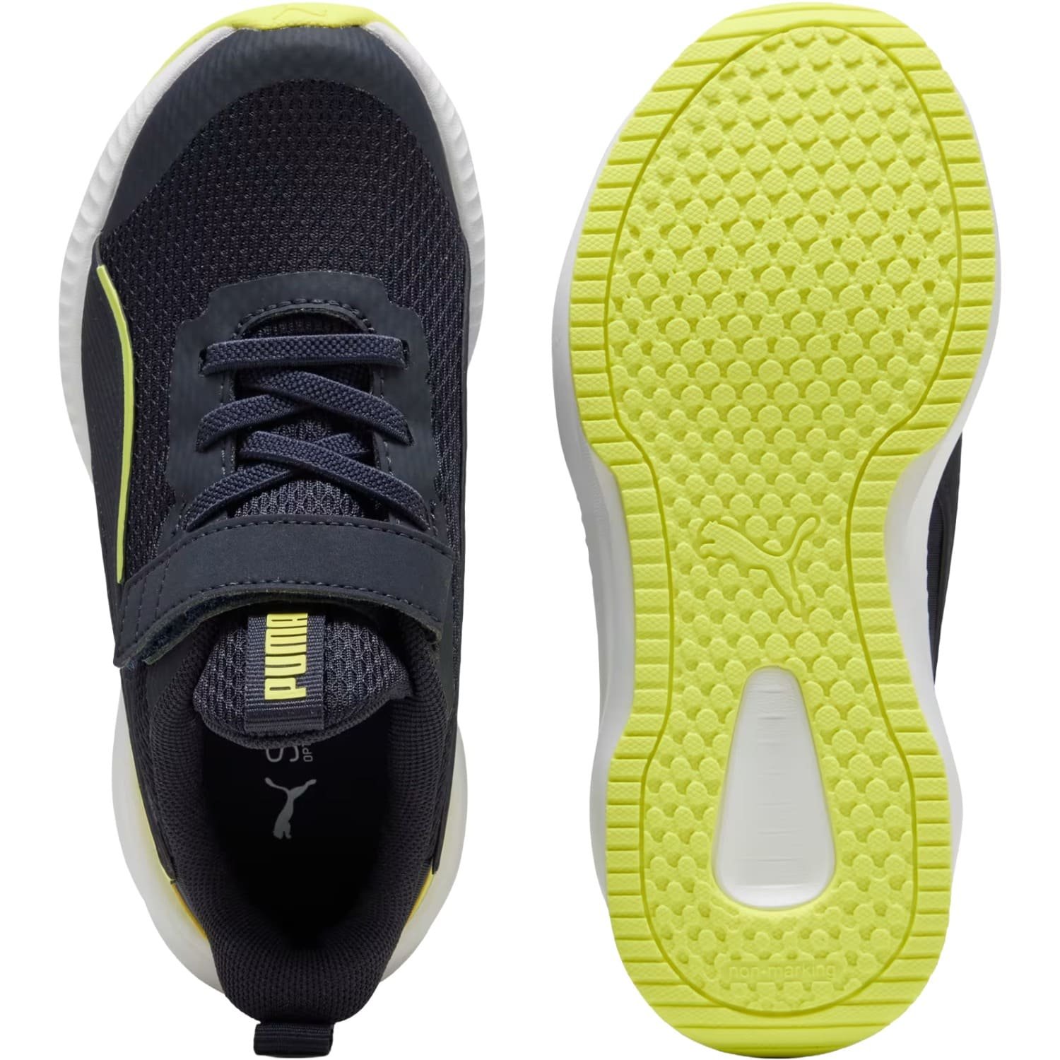 Tênis Puma Fyler Running 3 Infantil Preto/Amarelo 5