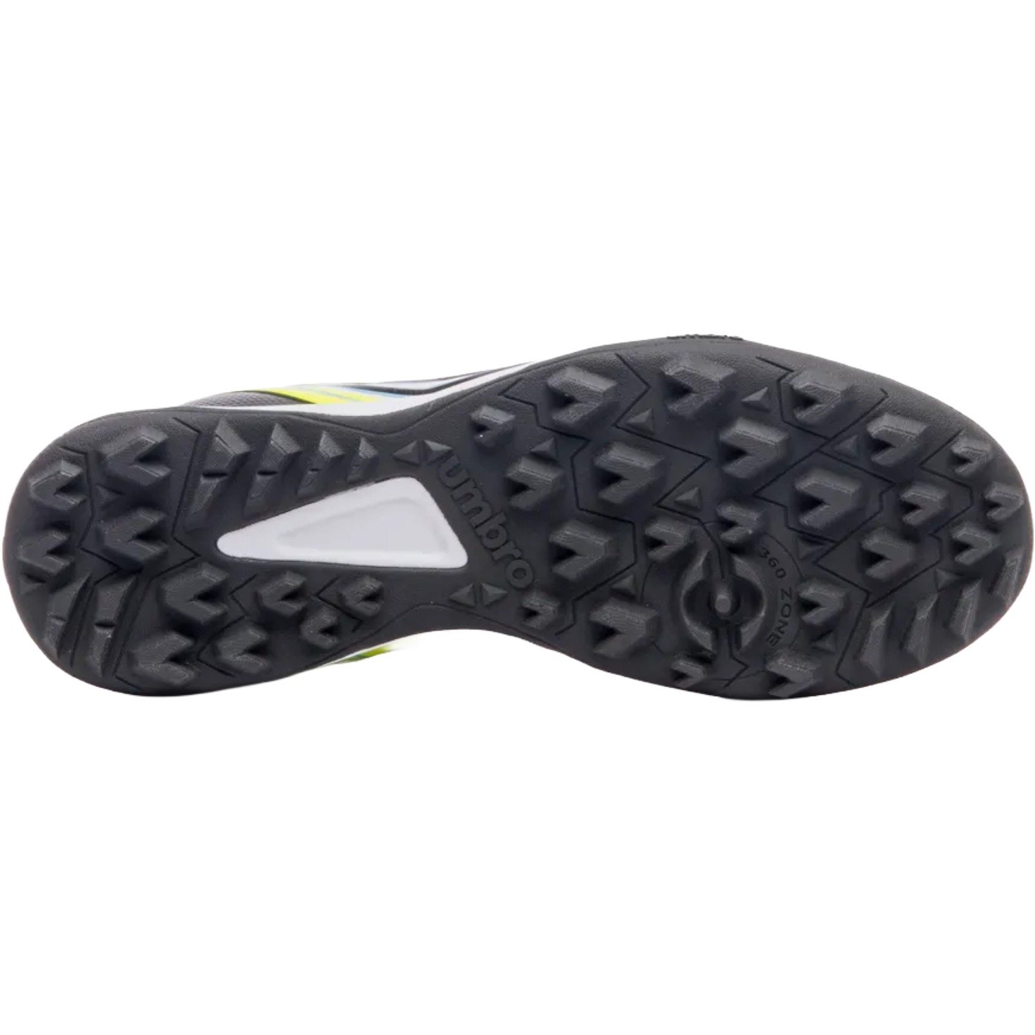 Chuteira Society Umbro Adamant Master Class Club Masculino Branco/Preto/Amarelo 3