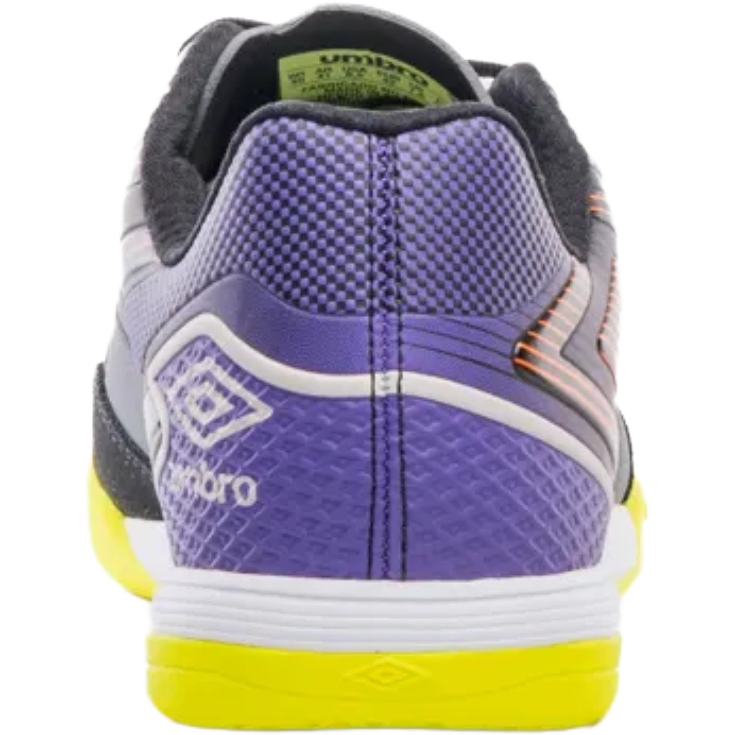 Chuteira Futsal Umbro Pro 5 Bump Club Masculino Cinza/Laranja/Roxo/Amarelo 5