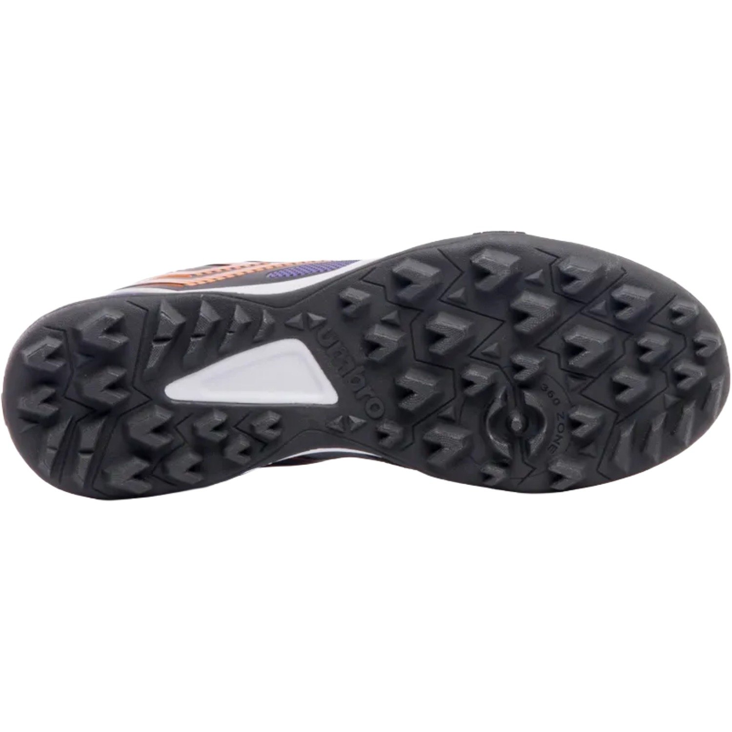 Chuteira Society Umbro Pro 5 Bump Club Masculino Cinza/Laranja/Roxo 3