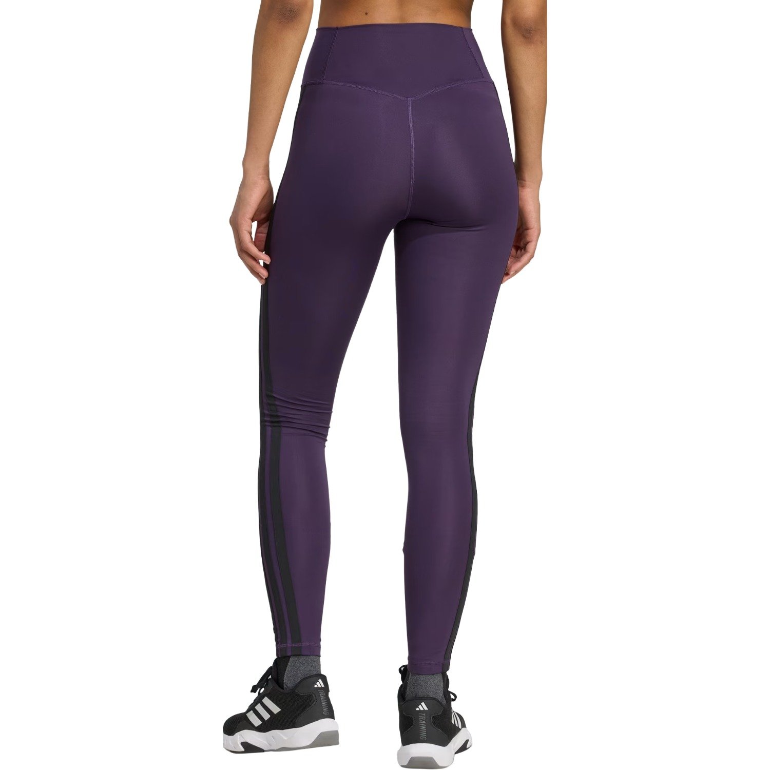 Calça Legging Adidas Optime Essentials Feminino Roxo 3