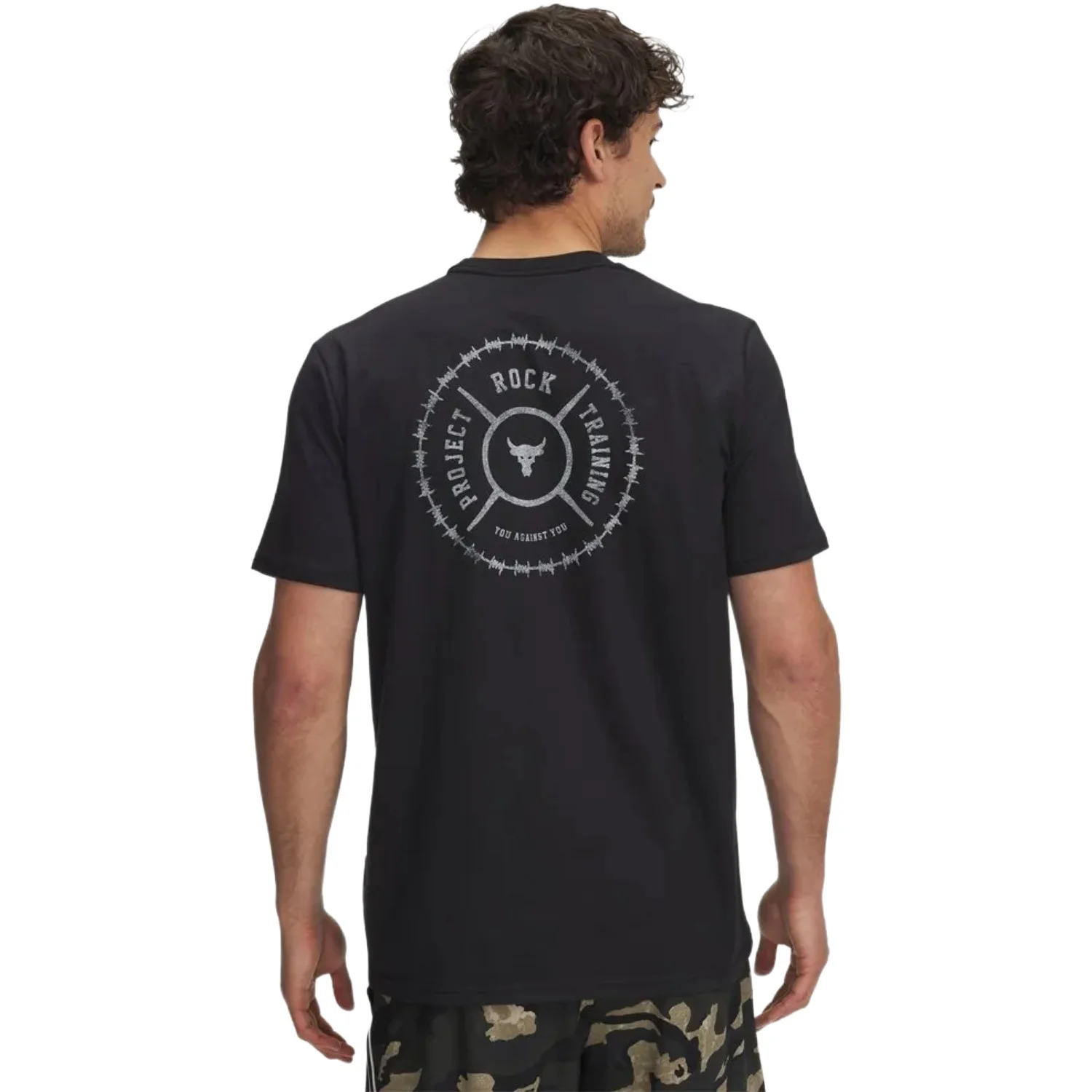 Camiseta Under Armour Project Rock Wire Masculino Preto 2