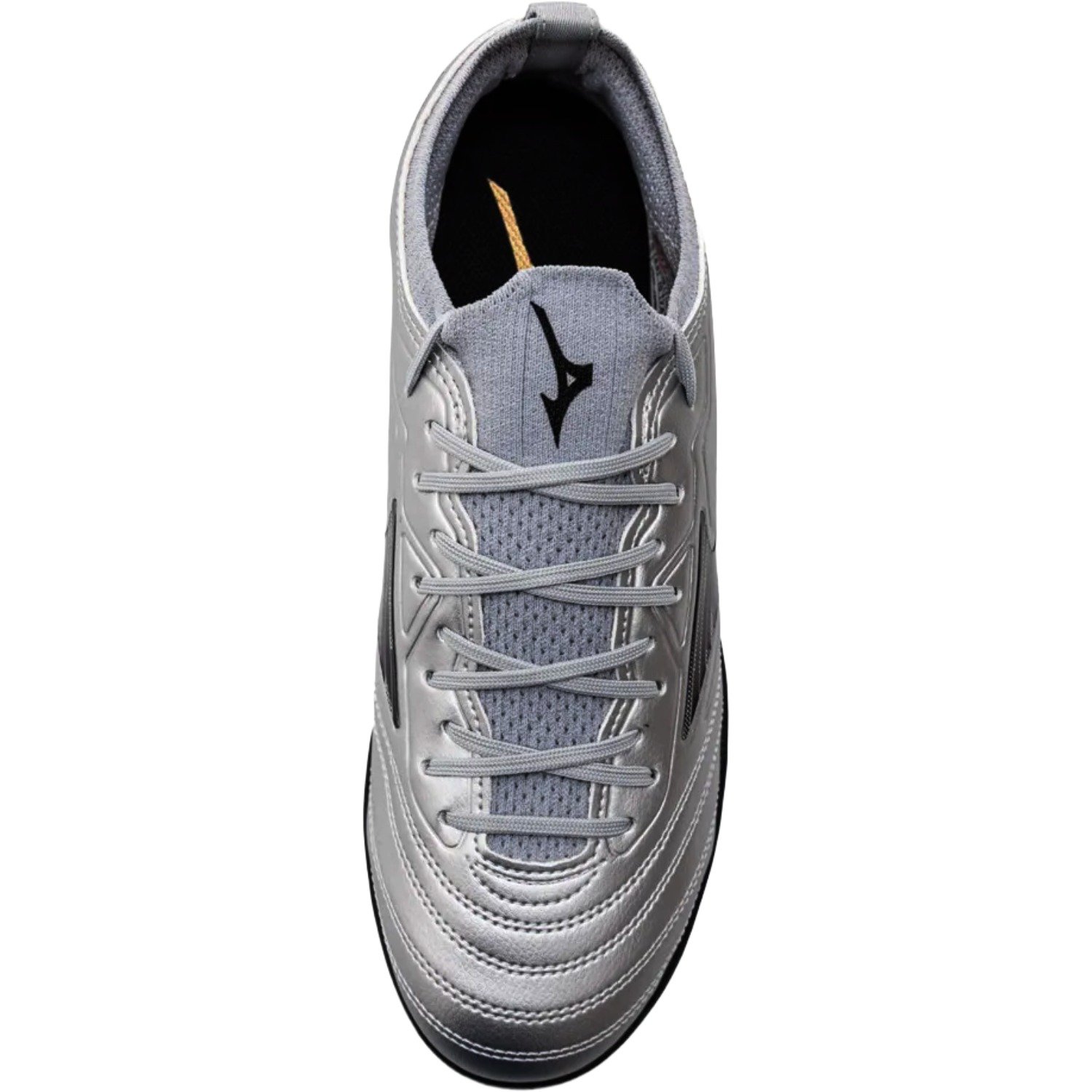 Chuteira Society Mizuno Regent AS Infantil Prata/Preto 4