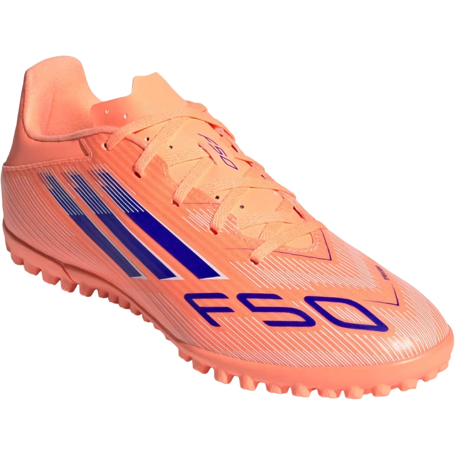 Chuteira Society Adidas F50 Club Masculino Laranja/Azul 4