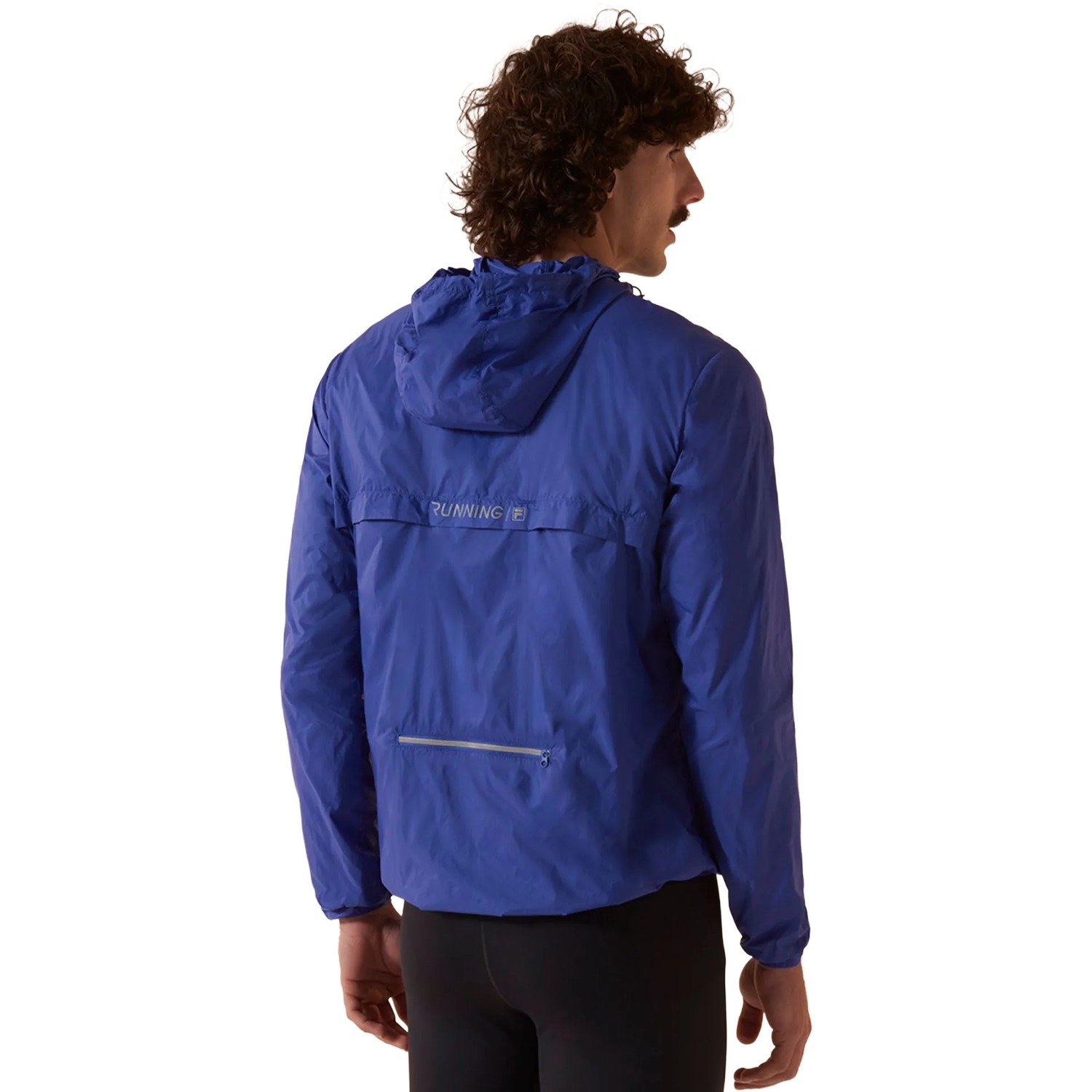 Jaqueta Corta Vento Fila Windbreak Racer Run Masculino Azul 2