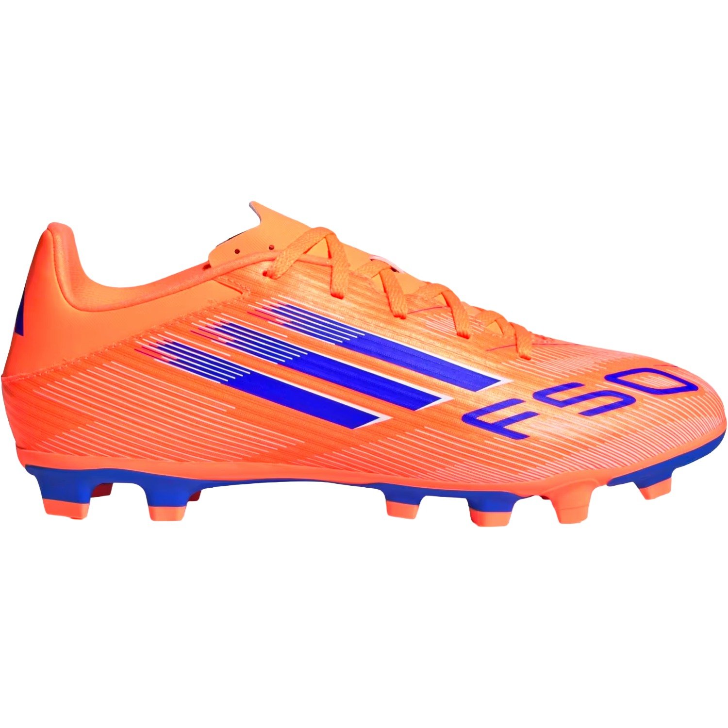 Chuteira Campo Adidas F50 Club Masculino Laranja/Azul