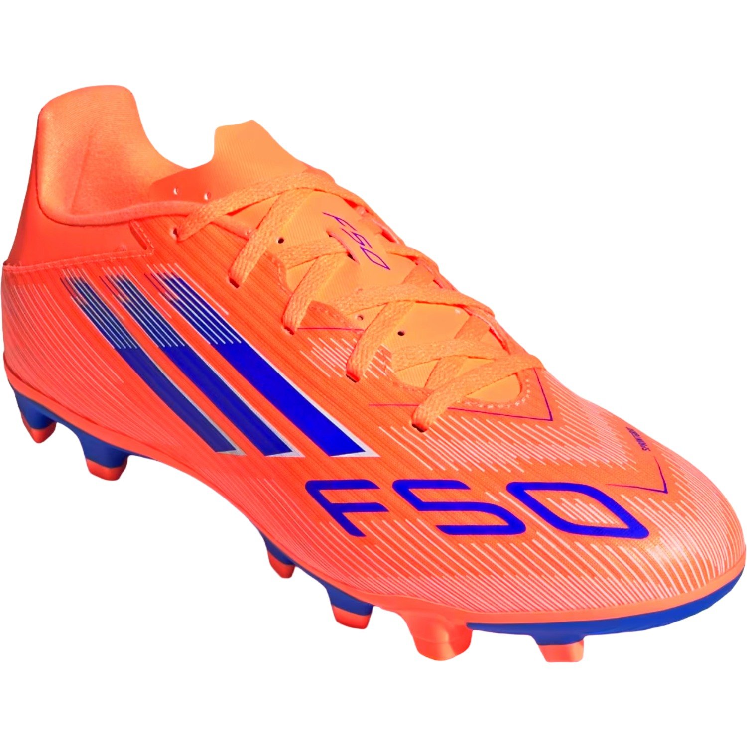Chuteira Campo Adidas F50 Club Masculino Laranja/Azul