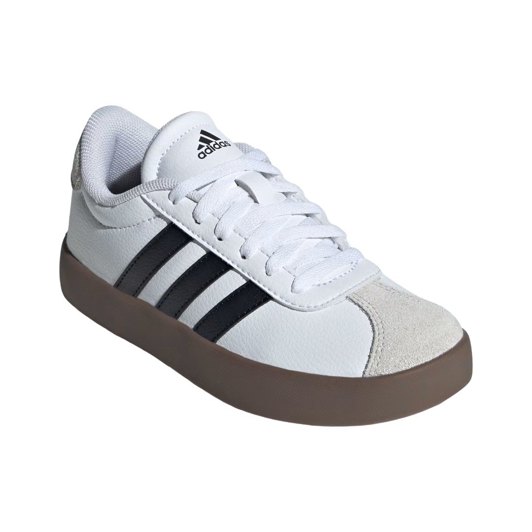 Tênis Adidas VL Court Infantil Branco/Preto 4