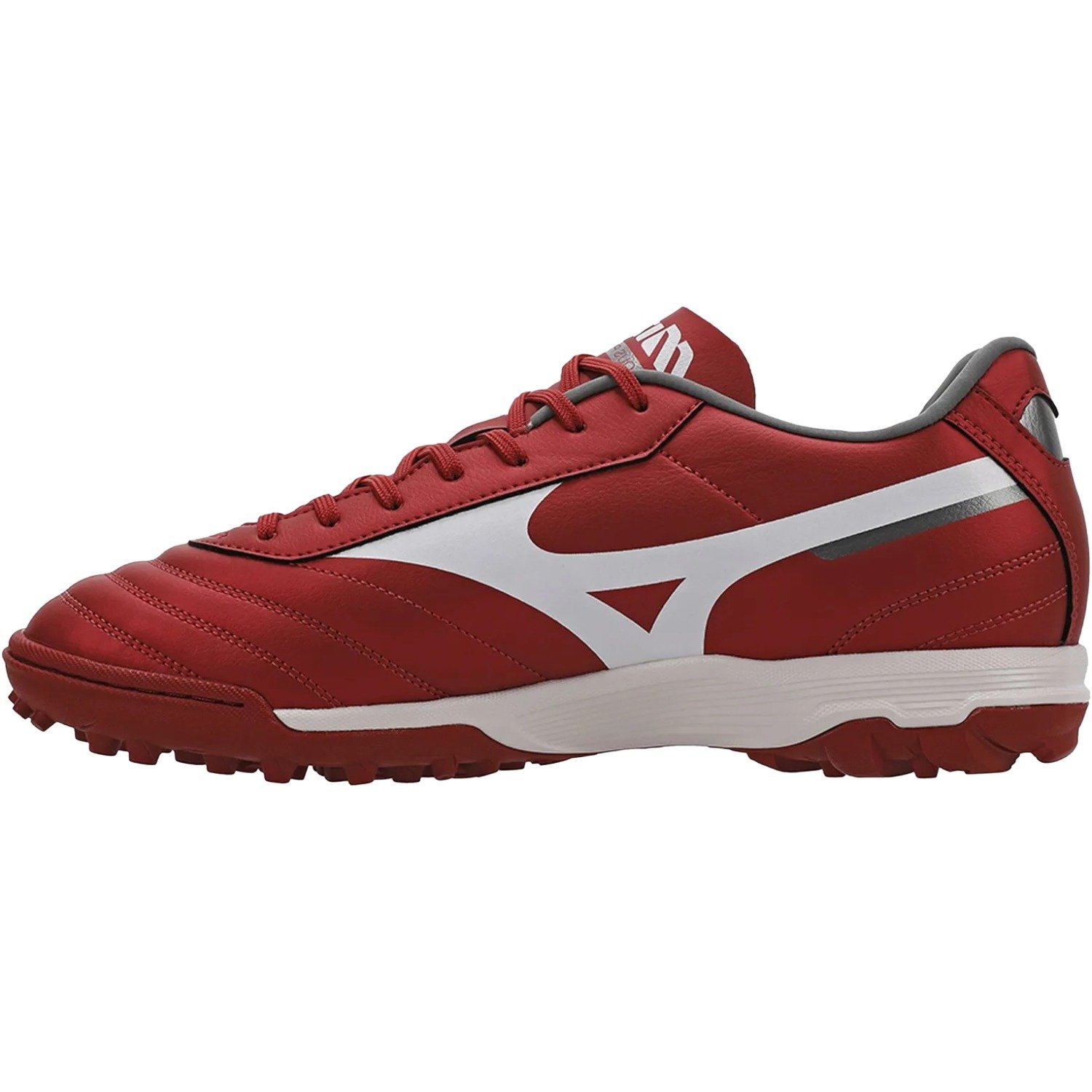Chuteira Society Mizuno Morelia Classic AS Masculino Vermelho/Branco 3