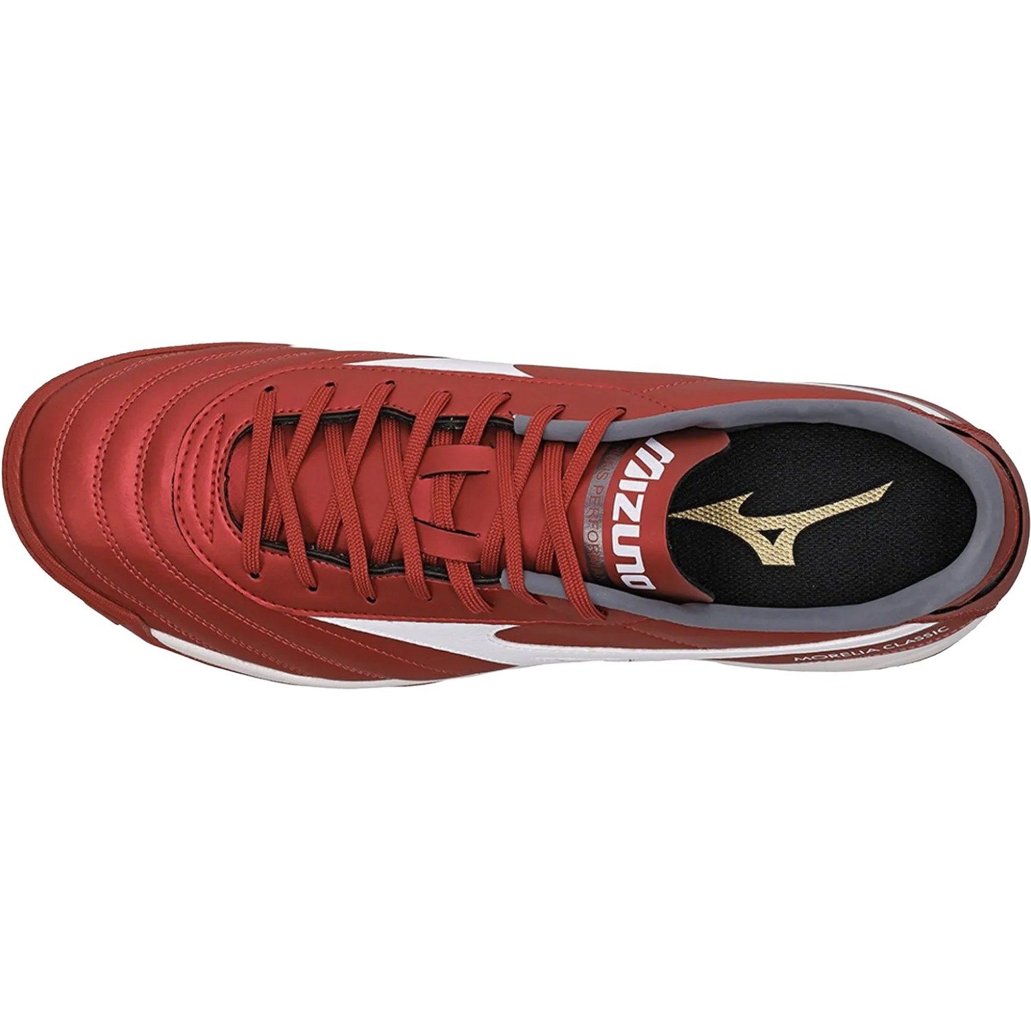 Chuteira Society Mizuno Morelia Classic AS Masculino Vermelho/Branco 4