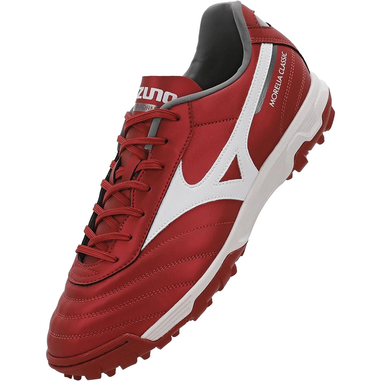 Chuteira Society Mizuno Morelia Classic AS Masculino Vermelho/Branco 5