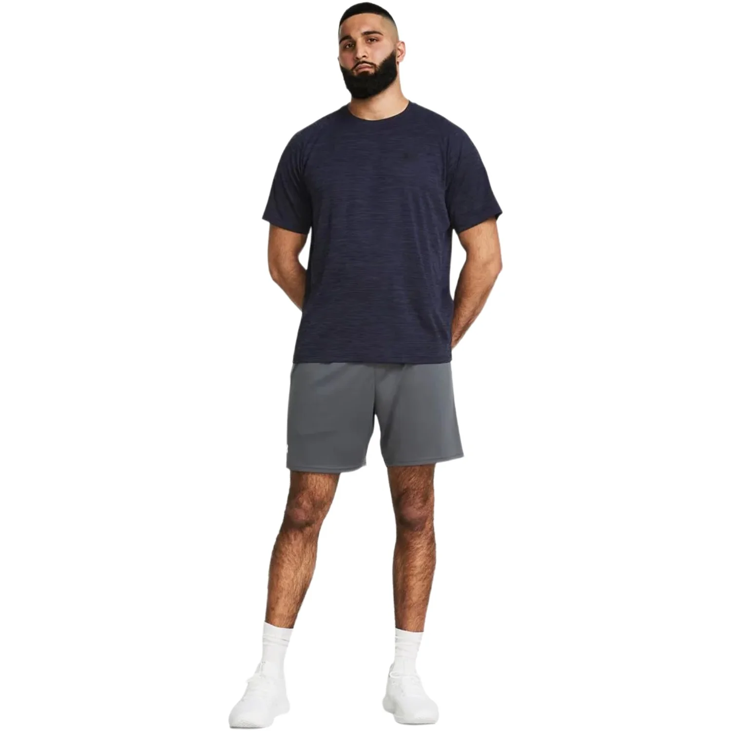 Shorts Under Armour Tech 7IN Masculino Cinza 3