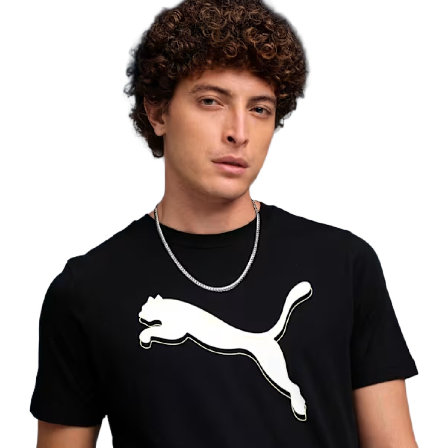 Camiseta Puma Graphic Cat Logo Tee Masculino Preto 4