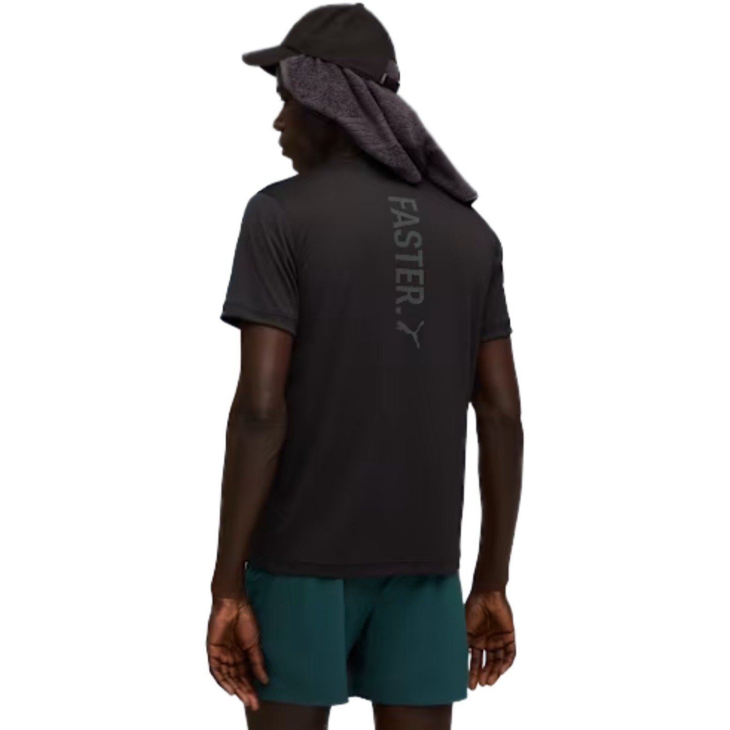 Camiseta Puma Graphics Running Faster Tee Masculino Preto 4