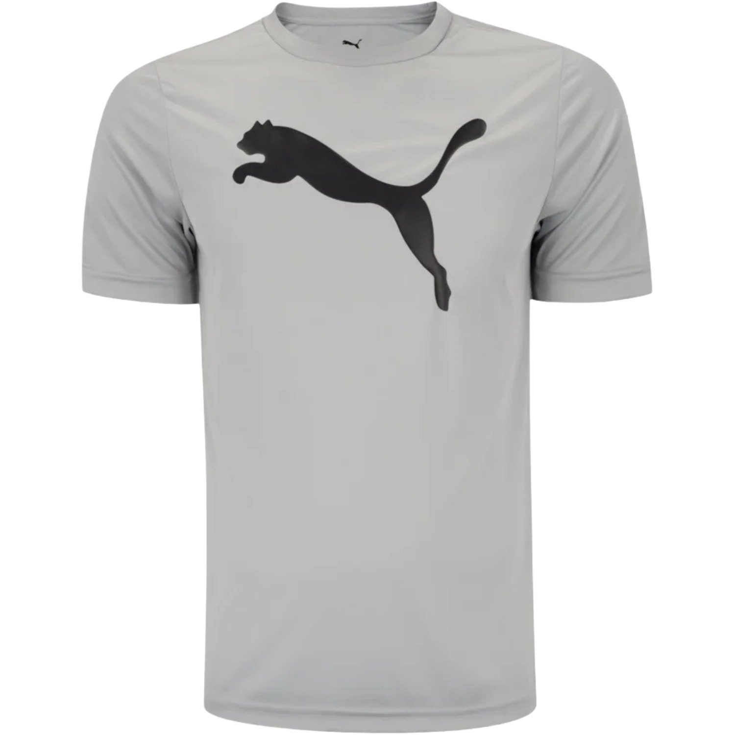 Camiseta Puma Logo Poly Tee Masculino Cinza/Preto 1