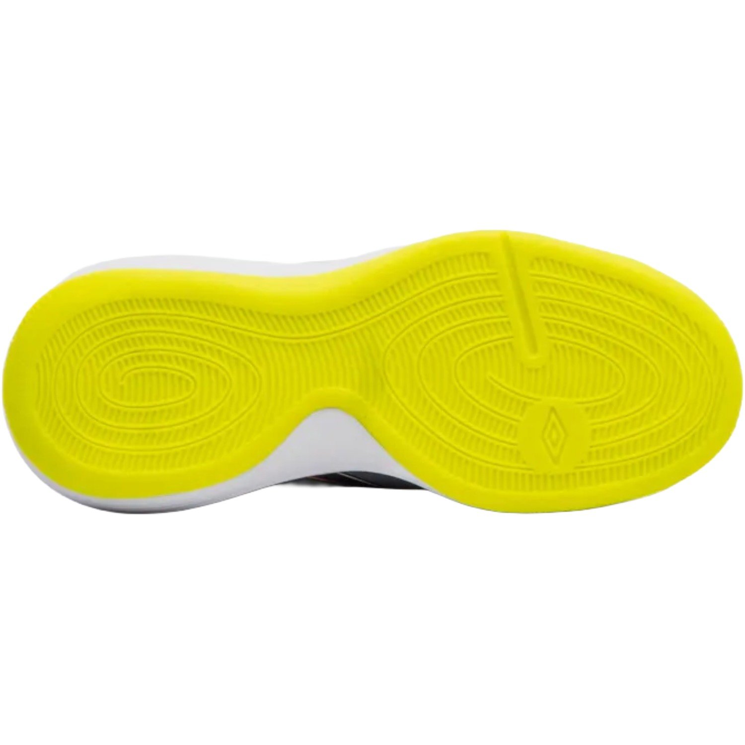 Chuteira Futsal Umbro Pro 5 Infantil Cinza/Roxo/Laranja/Amarelo 4