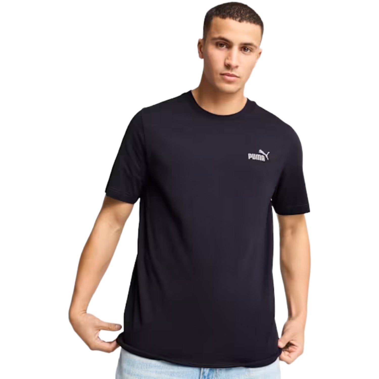 Camiseta Puma Essentials Logo No. 1 Masculino Preto 3