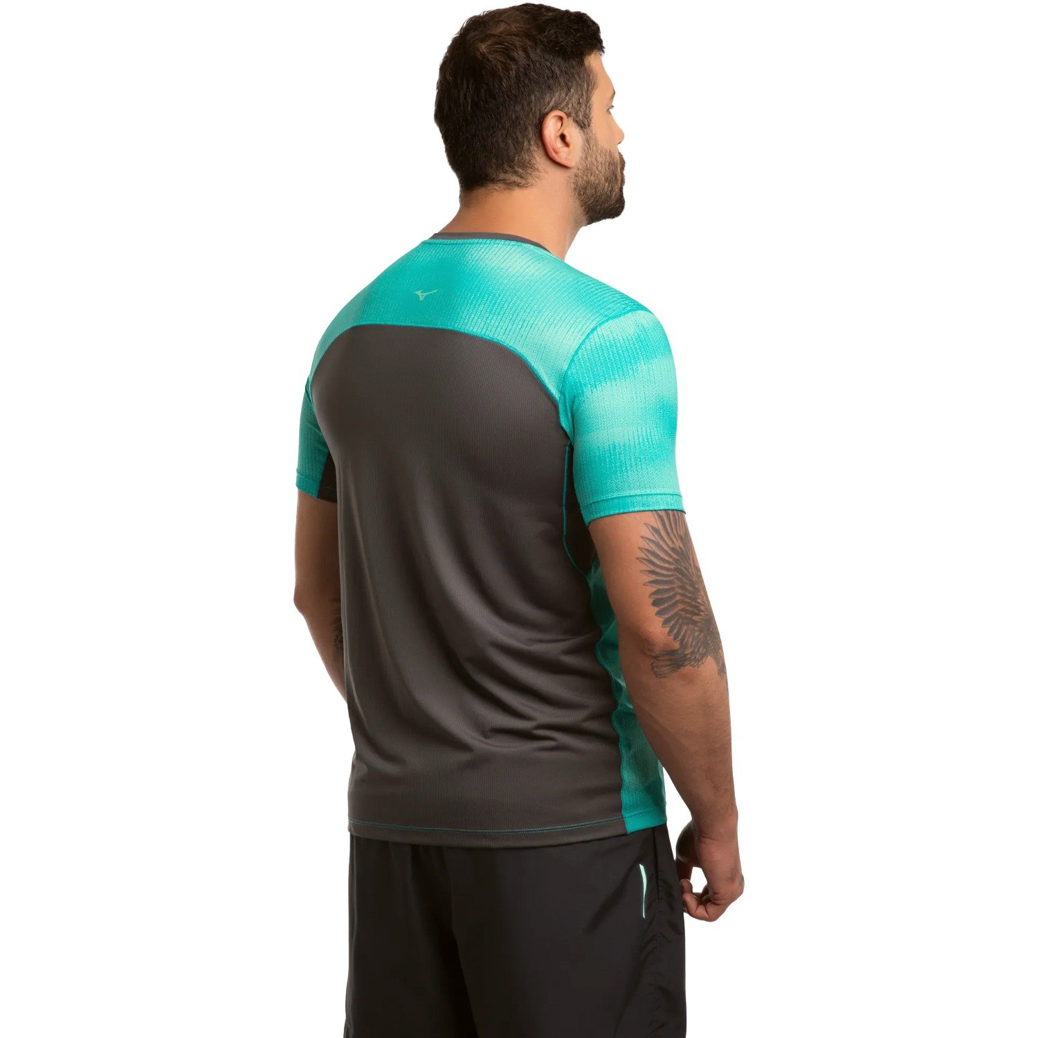 Camiseta Mizuno Run Easy 5 Masculino Verde 3