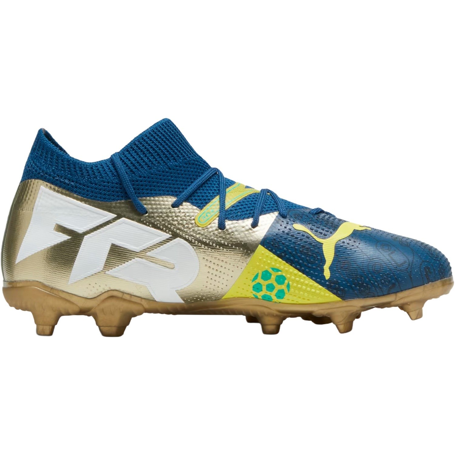 Chuteira Campo Puma Future 7 Match BNA Infantil Azul 3