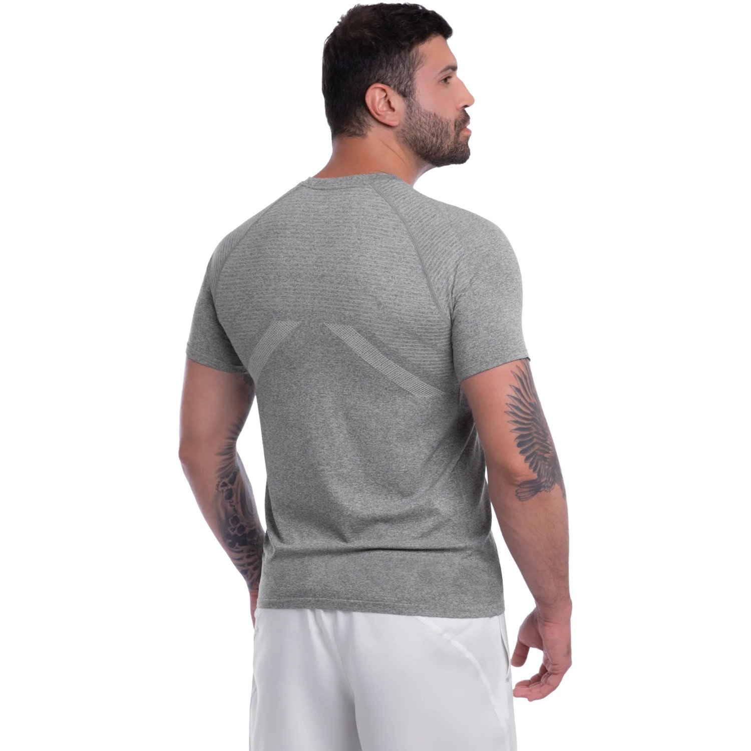Camiseta Mizuno Soul Fit 4 Masculino Cinza 3