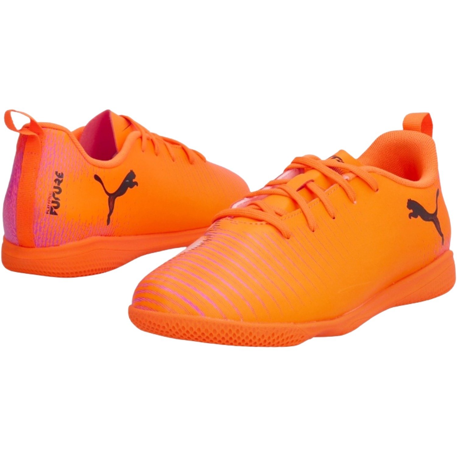 Chuteira Futsal Puma Future 8 Play IT Infantil Laranja 4
