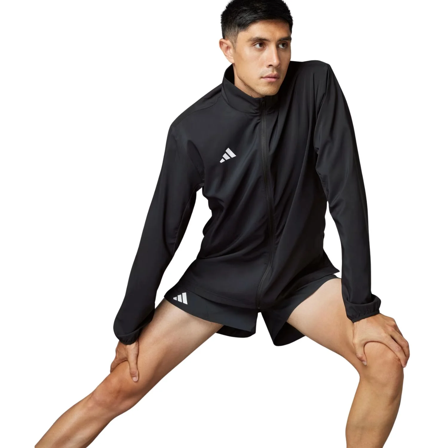 Jaqueta Corta Vento Adidas Adizero Essentials Masculino Preto 4