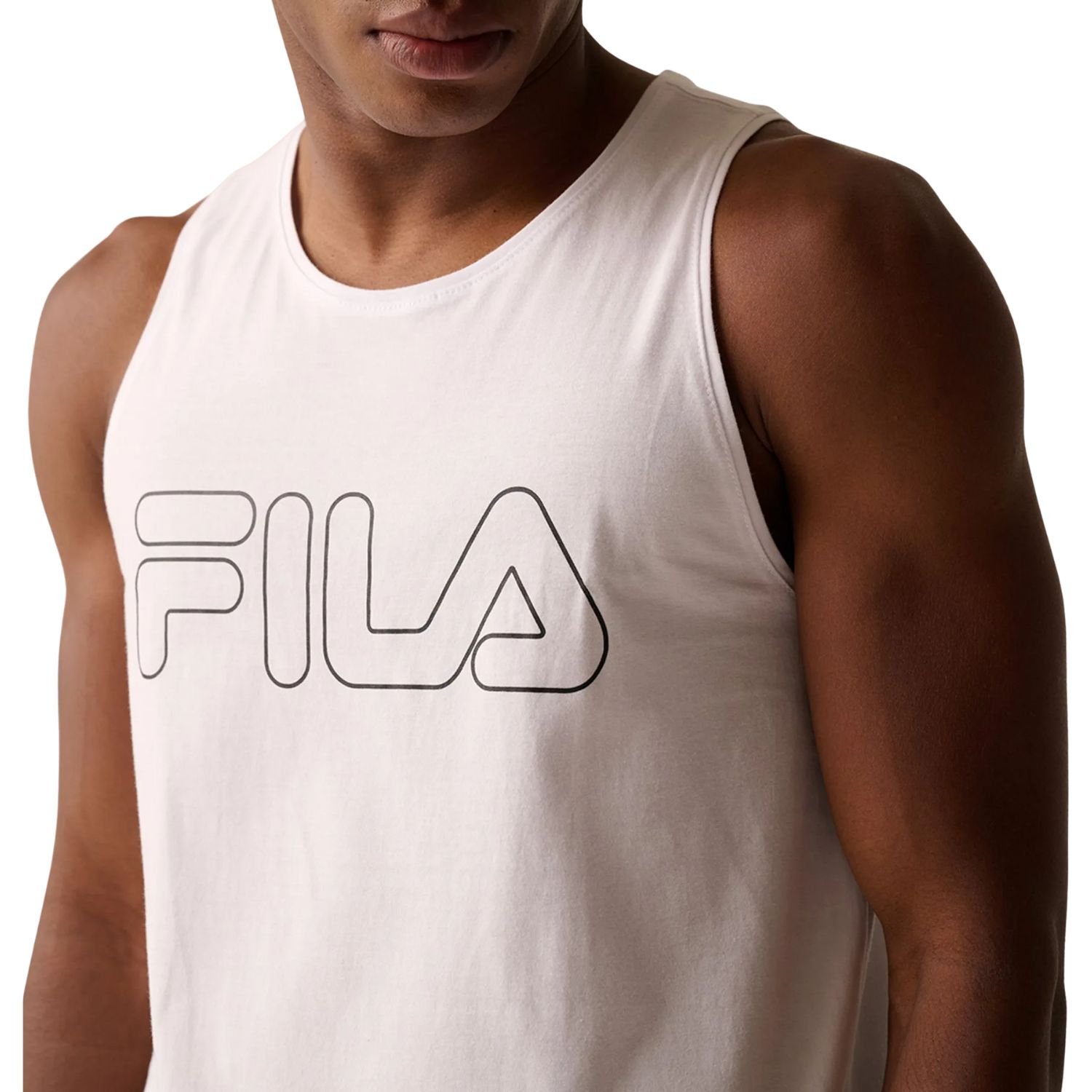 Regata Fila Letter Outline Masculino Branco 3