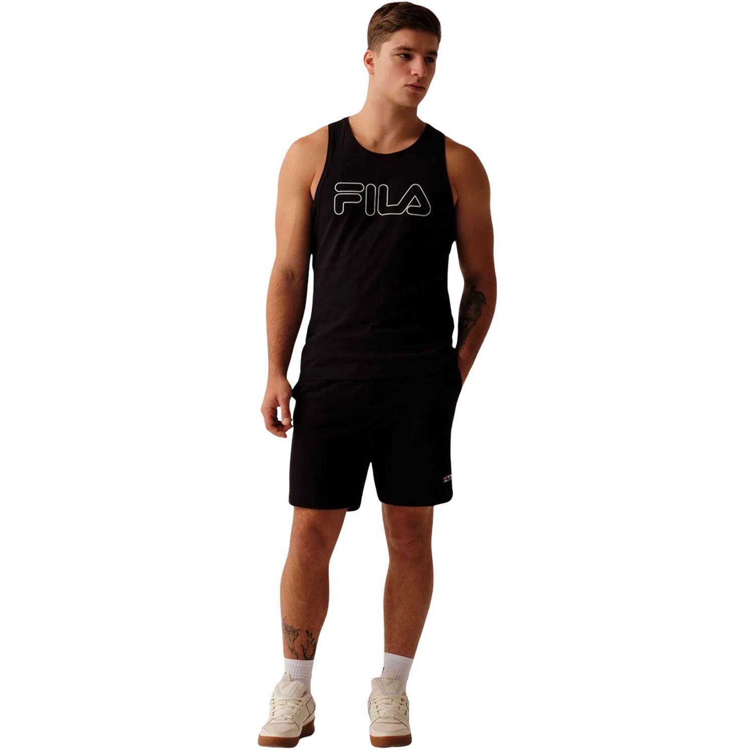 Regata Fila Letter Outline Masculino Preto 2