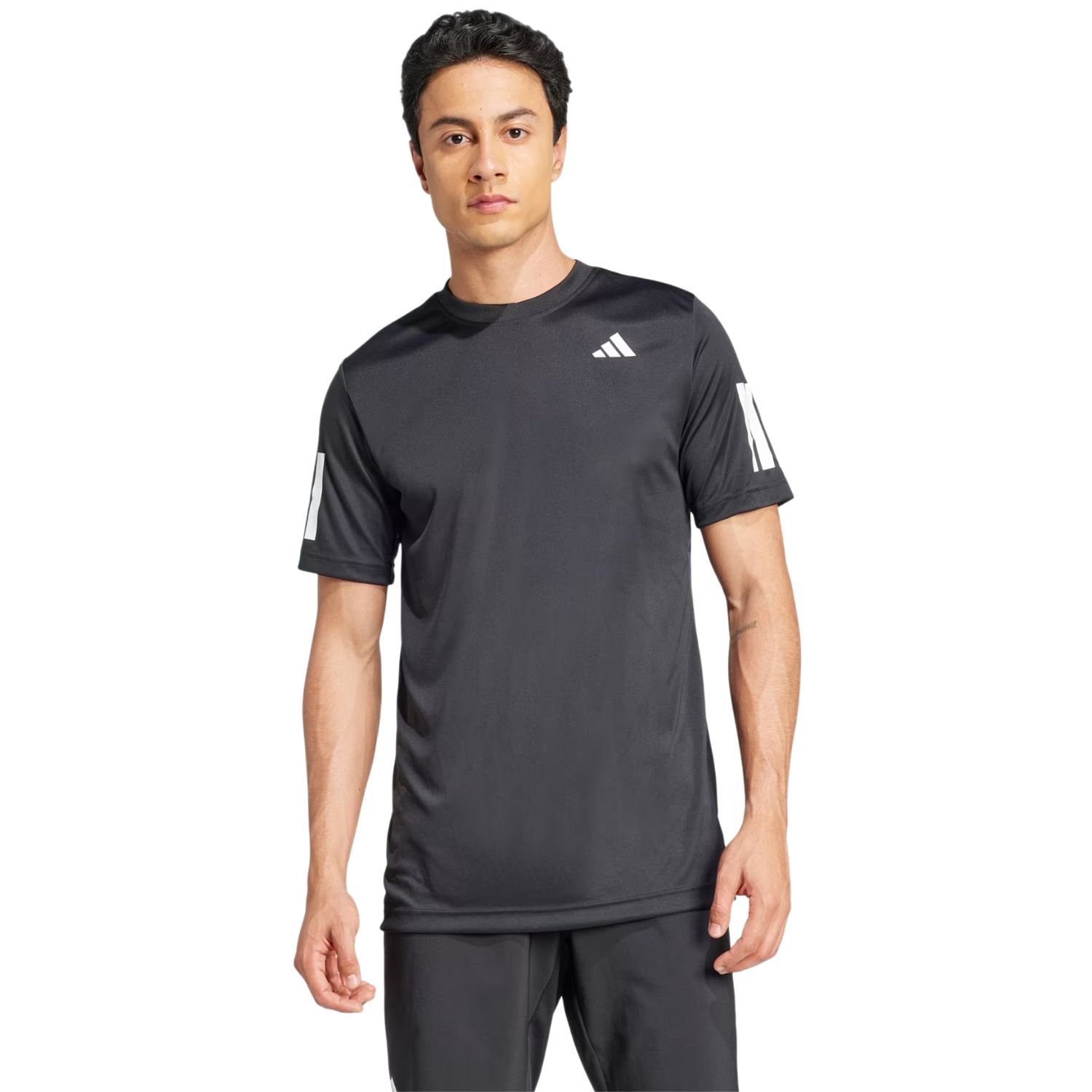 Camiseta Adidas Club Tennis 3 Stripes Masculino Preto 2