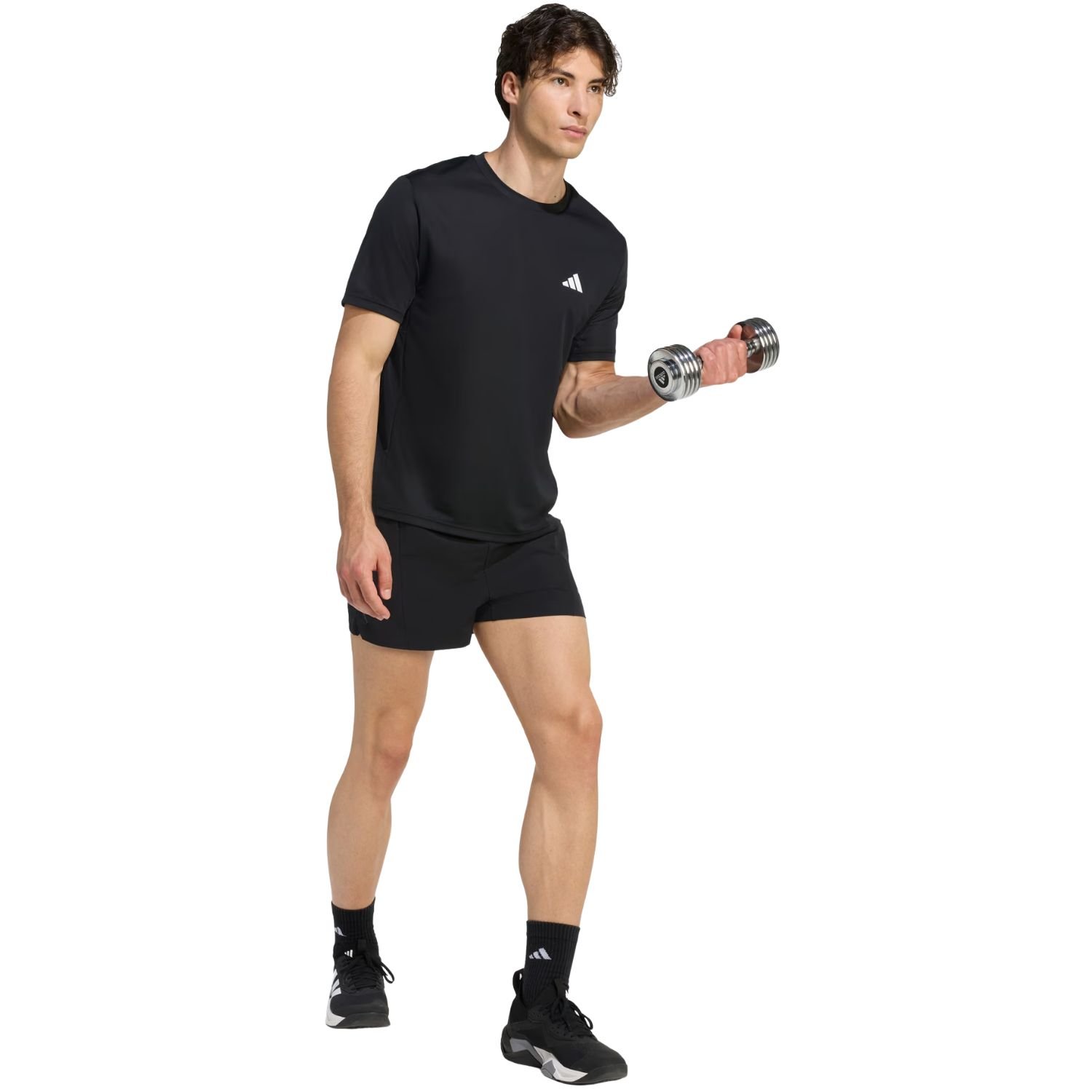 Camiseta Adidas Workout Essentials Masculino Preto 4