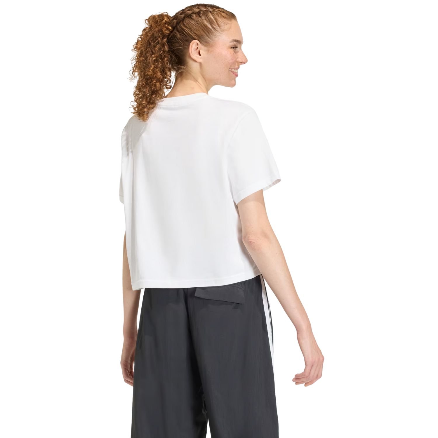 Camiseta Cropped Adidas Food Femnino Branco 3