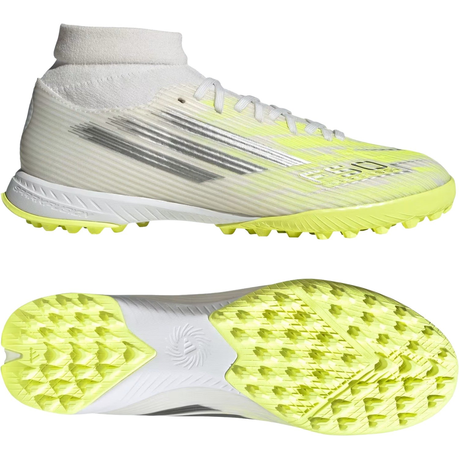 Chuteira Society Adidas F50 Sparkfusion League Masculino Branco 2