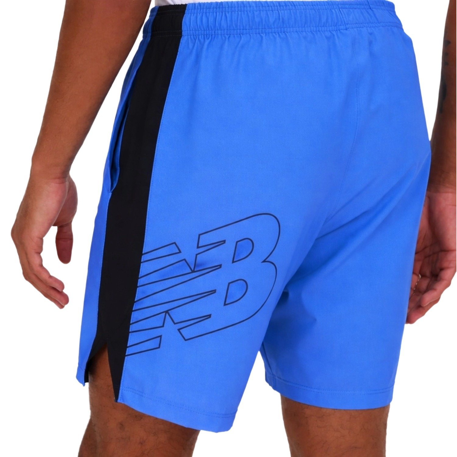 Bermuda New Balance Tenacity Logo 7 Masculino Azul 4