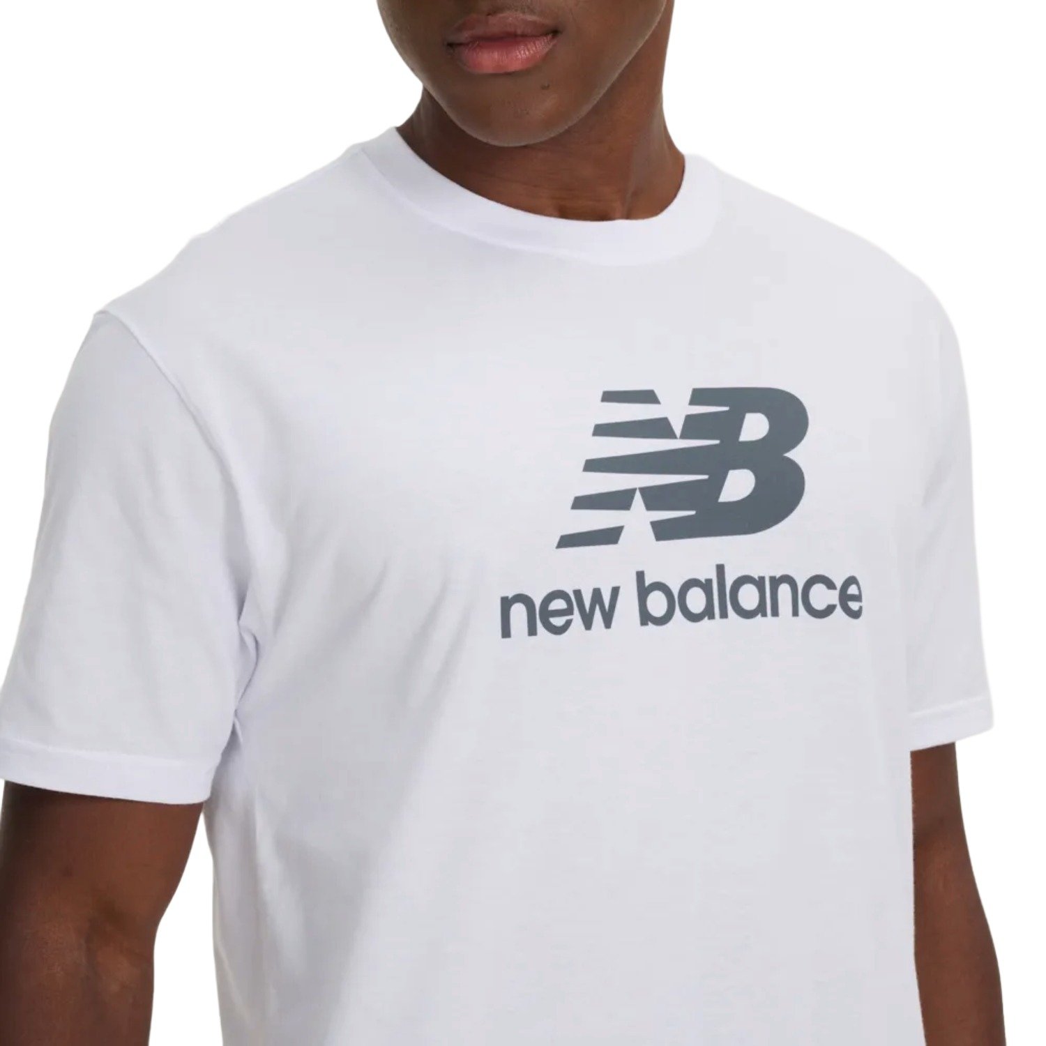 Camiseta New Balance Essentials Masculino Branco 4