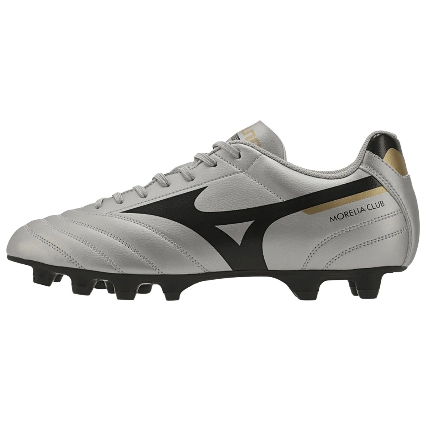 Chuteira Campo Mizuno Morelia Club MD Masculino Cinza 3
