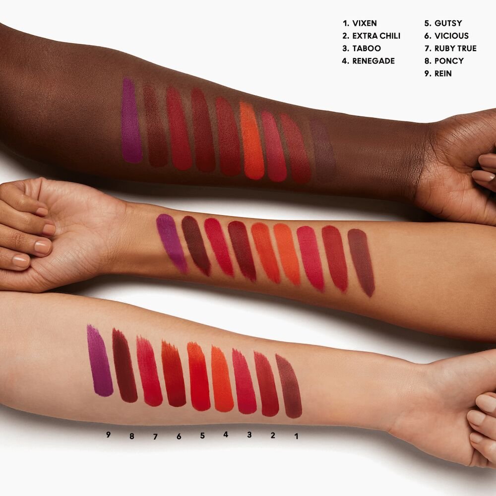 Batom Matte MAC Locked Kiss - Extra Chili Extra Chili 3