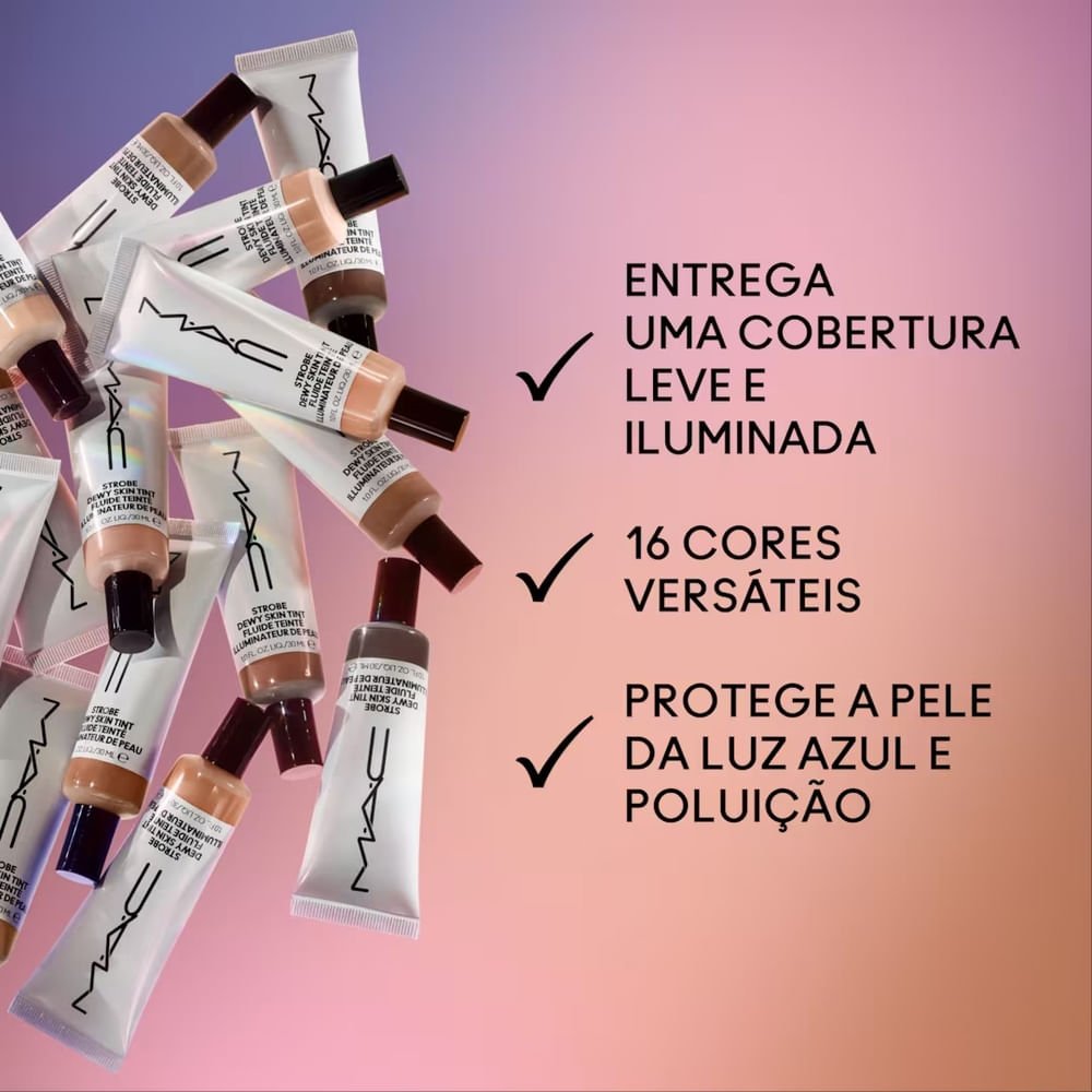 Hidratante com Cor MAC Strobe Dewy Skin Tint 5