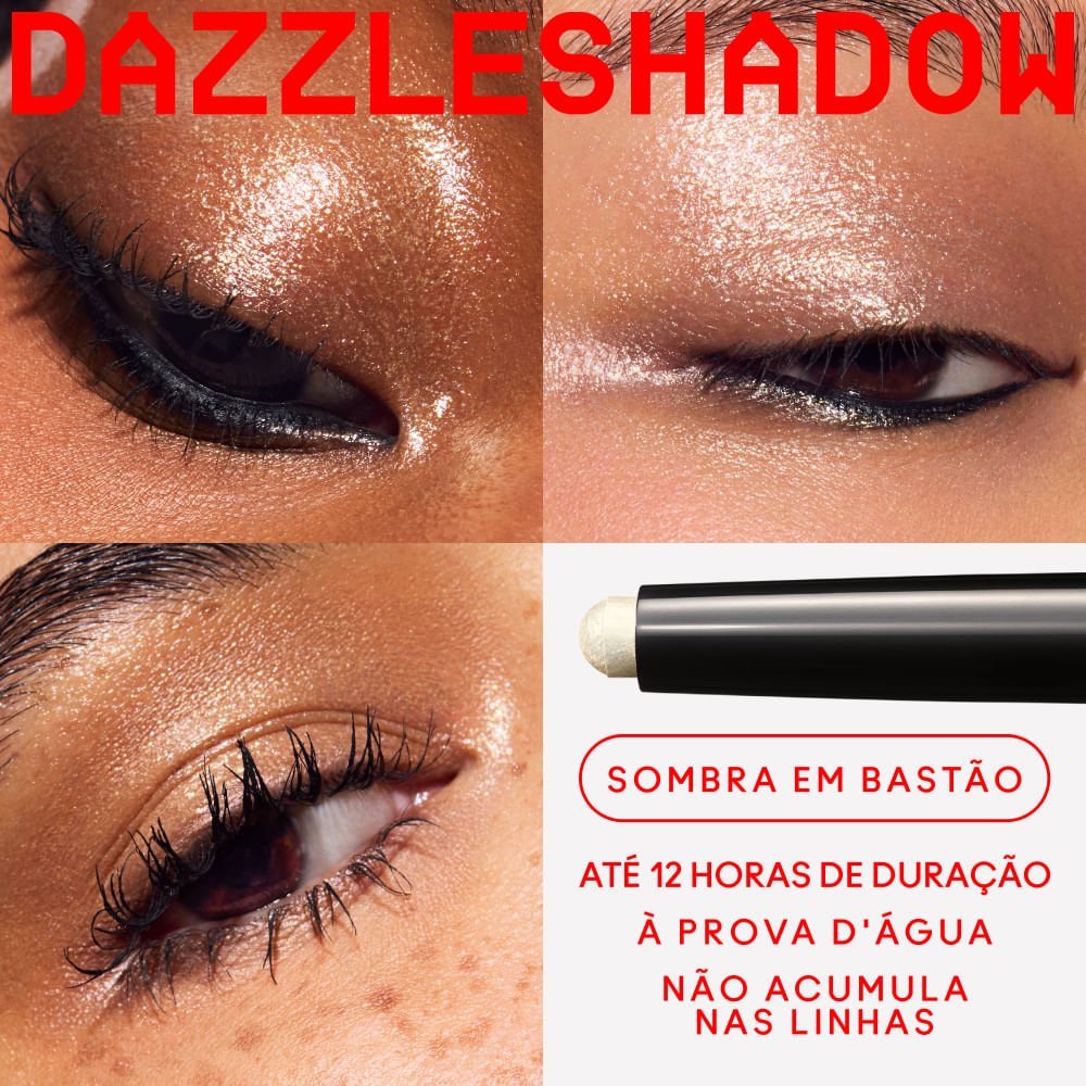 Sombra Cremosa em Bastão MAC Dazzleshadow Gold Stud 3