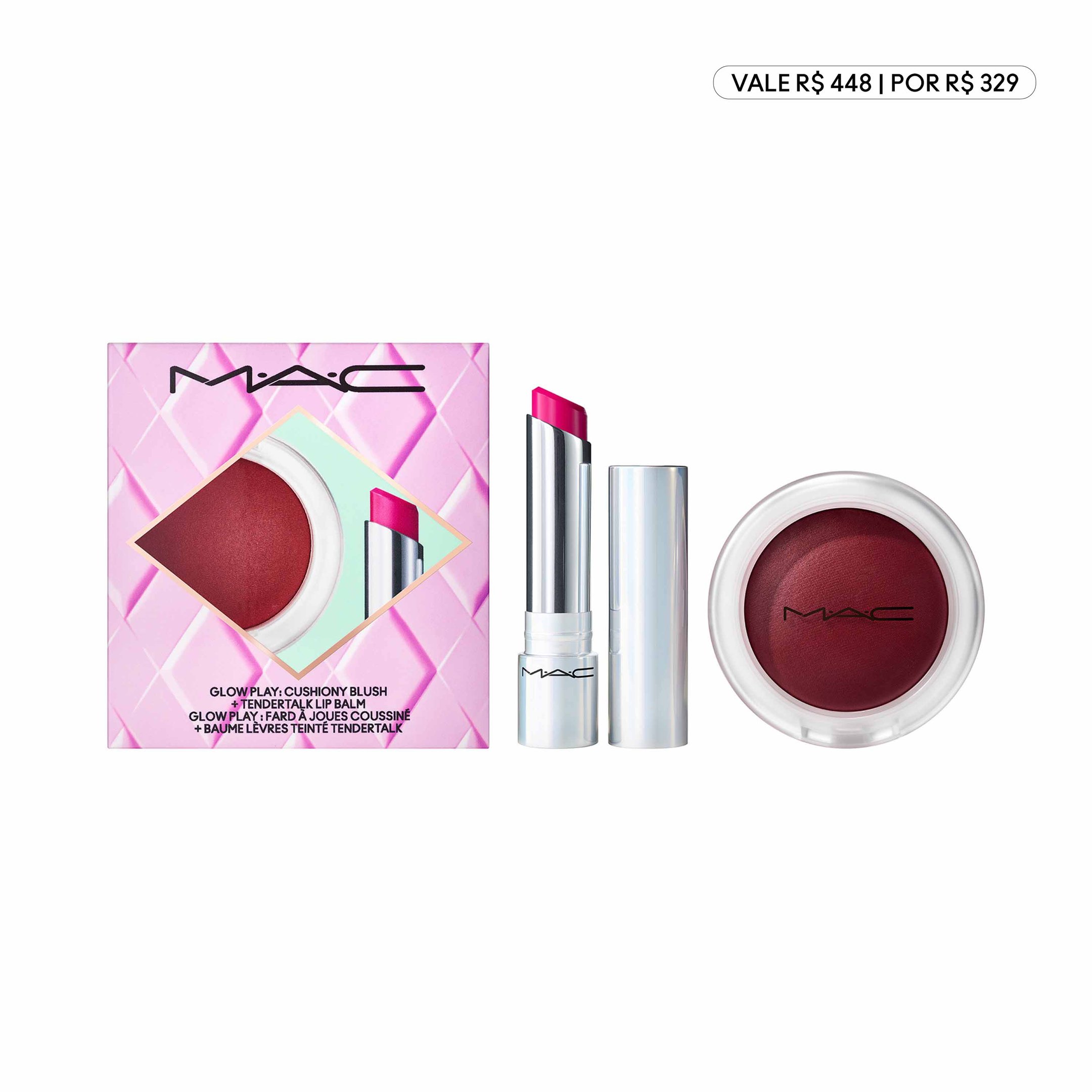 Kit Blush + Hidratante Labial MAC - VALE 388 | POR  329
