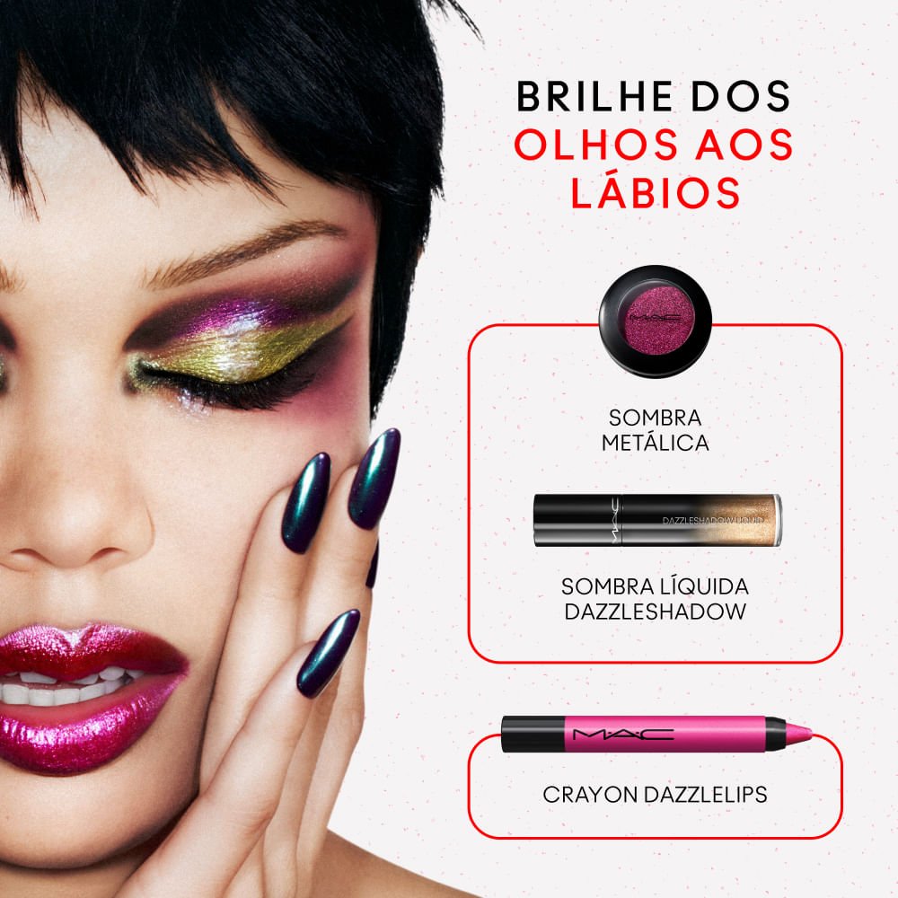 Lápis Batom Mac Dazzlelips Crayon Lunar Violet 5