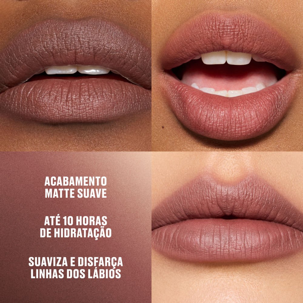 Batom Matte Mac Blur Powder Kiss Good For You! 3