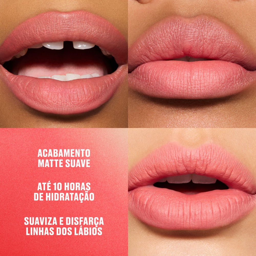 Batom Matte Mac Blur Powder Kiss Mandarin O 3