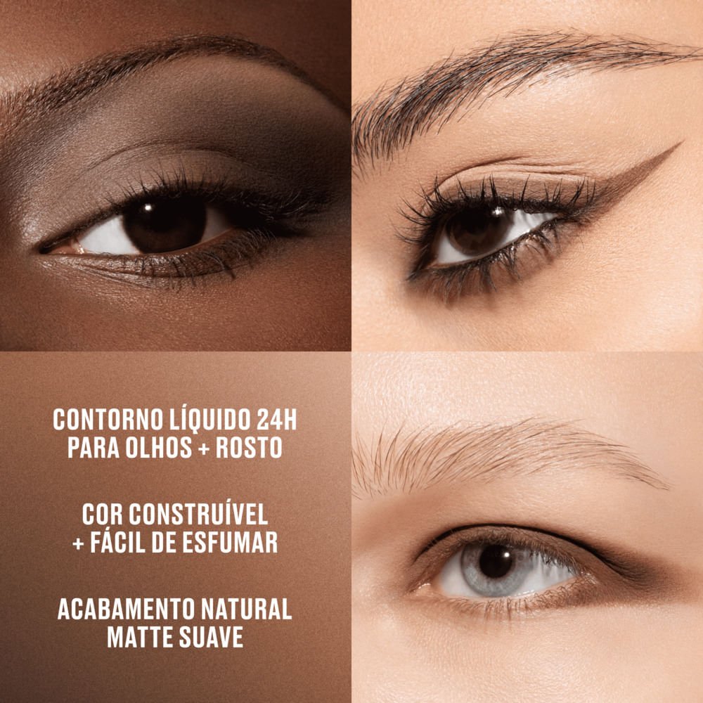 Sombra Líquida MAC 2 em 1 Multisculpt Matte Espresso 3