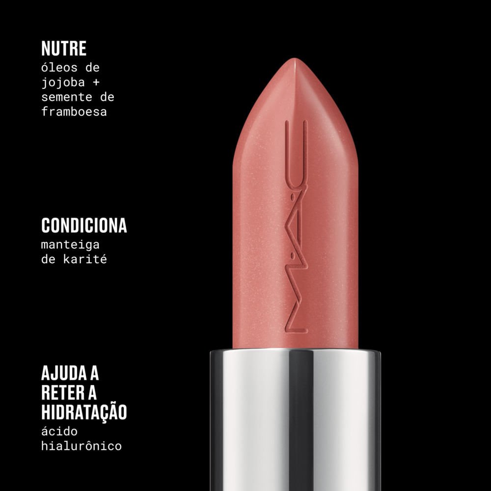 Batom MAC Hidratante Brilhante Lustreglass Sheer-Shine Local Celeb 7