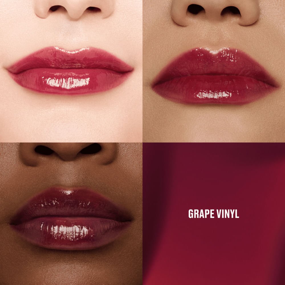 Lip Tint MAC Lustreglass Stainglass Grape Vinyl 3
